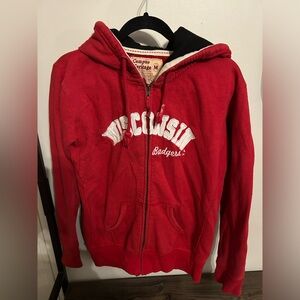Wisconsin Badger zip up sweatshirt